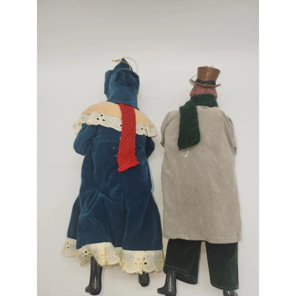Vintage Victorian Christmas Caroler Figurines Man Woman Set 10 In Holiday Decor